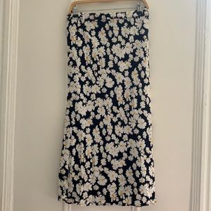 Gap Daisy Print Midi Skirt